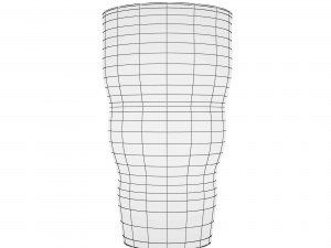 glass series - iced tea double bulge 3D-Modell