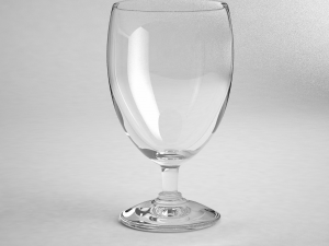 glass series - iced tea glass footed 3D Model