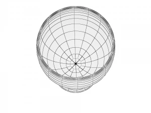 glass series - iced tea glass footed 3D Model