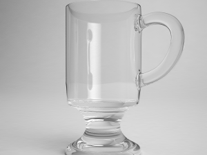 glass series - irish coffee mug footed 3D Model