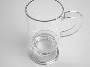glass series - irish coffee mug footed 3D Model