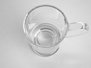 glass series - irish coffee mug footed 3D Model