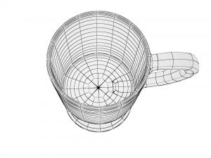 glass series - irish coffee mug footed 3D Model