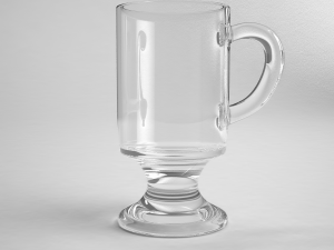 glass series - irish coffee mug footed 3D Model