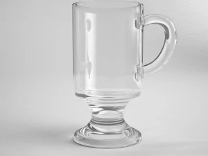 glass series - irish coffee mug footed 3D Model