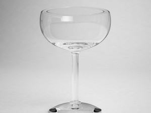 glass series - margarita glass saucer Modèle 3D