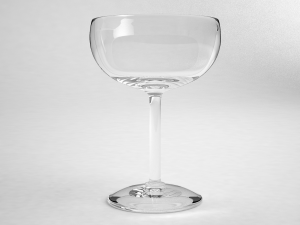glass series - margarita glass saucer Modèle 3D