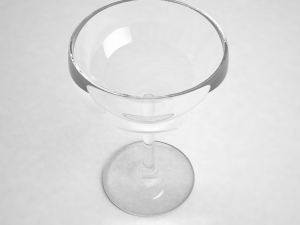 glass series - margarita glass saucer Modèle 3D