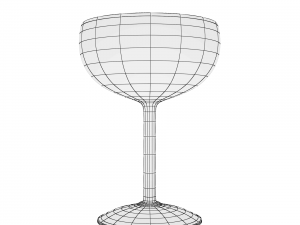 glass series - margarita glass saucer Modèle 3D