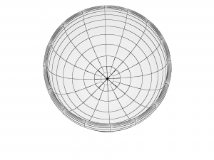 glass series - margarita glass saucer Modèle 3D