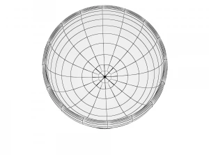 glass series - margarita glass saucer 3D Model