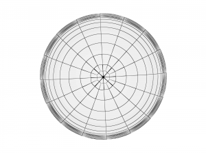 glass series - margarita glass saucer Modèle 3D