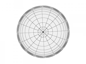 glass series - margarita glass saucer 3D Model