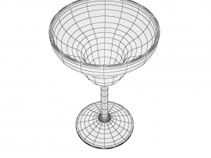 glass series - margarita glass welled 3D 模型