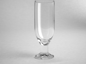 glass series - pilsner glass footed 3Dモデル