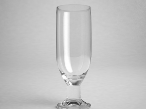 glass series - pilsner glass footed 3Dモデル