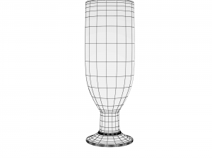 glass series - pilsner glass footed 3Dモデル