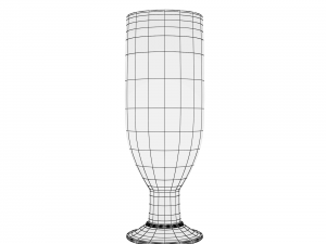 glass series - pilsner glass footed 3Dモデル
