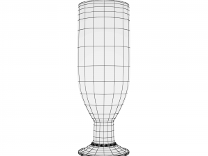 glass series - pilsner glass footed 3Dモデル