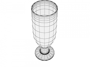 glass series - pilsner glass footed 3Dモデル