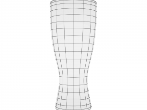 glass series - pilsner glass weizen Modèle 3D