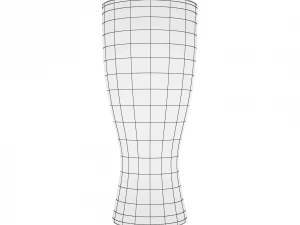 glass series - pilsner glass weizen 3D Model