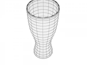 glass series - pilsner glass weizen 3D Model