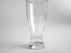 glass series - pilsner glass weizen Modèle 3D