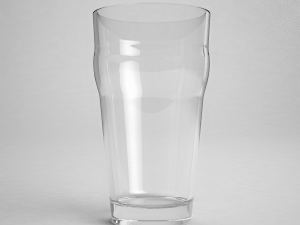 glass series - pint glass pub 3D Model