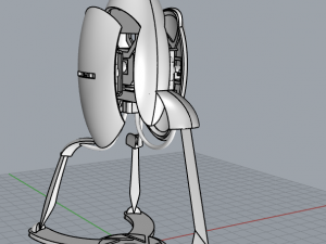 portal sentry turret printable figurine 3Dプリントモデル