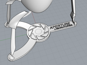 portal sentry turret printable figurine 3Dプリントモデル