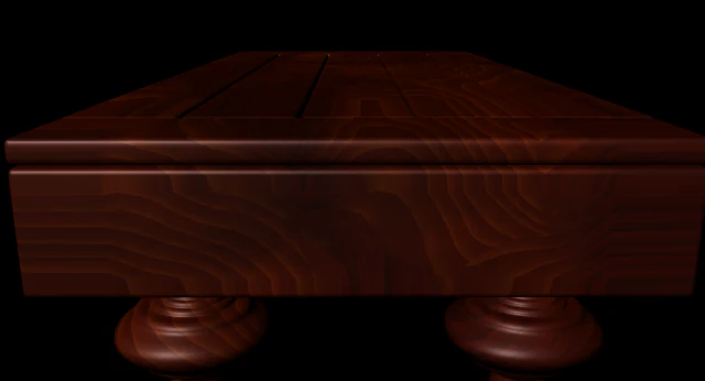 coffee wood table 3D Model .c4d .max .obj .3ds .fbx .stl .blend