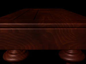 table basse en bois Modèle 3D