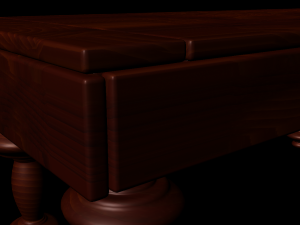 coffee wood table 3D 模型