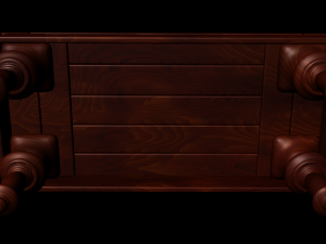 coffee wood table 3D 模型