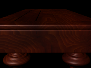 coffee wood table 3D 模型