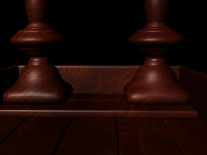 coffee wood table 3D Model