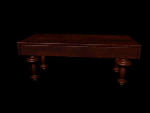 coffee wood table 3D Model