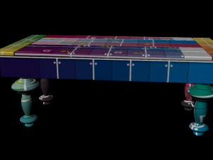 coffee wood table 3D Model