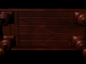 coffee wood table 3D 模型