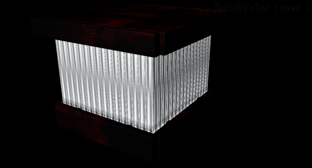 aluminium wood coffee table 3D Model .c4d .max .obj .3ds .fbx .stl .blend 