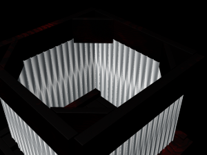 aluminium wood coffee table 3D Model