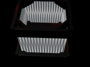 aluminium wood coffee table 3D Model