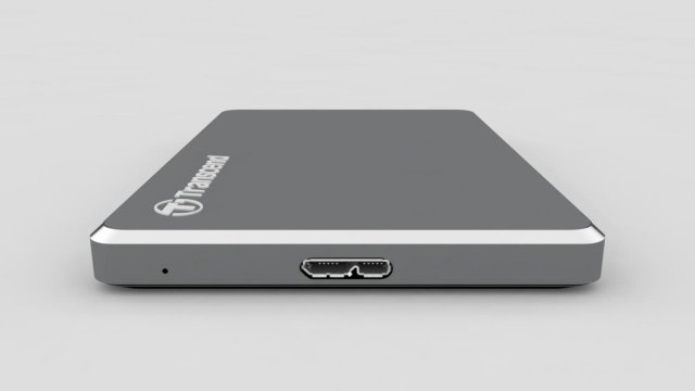 external hard drive transcend storejet 25c3 usb iron gray 3Dモデル .c4d .max .obj .3ds .fbx .stl .blend 
