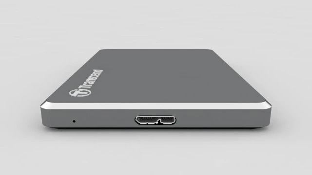 external hard drive transcend storejet 25c3 usb iron gray 3D Model .c4d .max .obj .3ds .fbx .stl .blend 