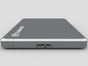 external hard drive transcend storejet 25c3 usb iron gray 3Dモデル