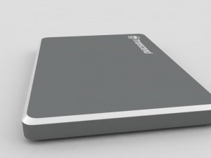 external hard drive transcend storejet 25c3 usb iron gray 3Dモデル