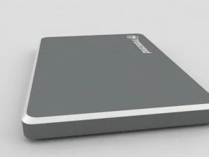 external hard drive transcend storejet 25c3 usb iron gray 3D Model