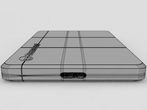 external hard drive transcend storejet 25c3 usb iron gray 3Dモデル