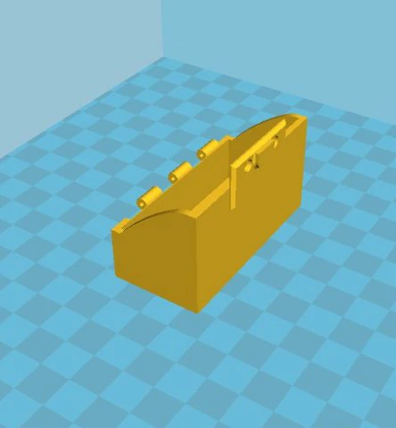 cigarette case with a latch 3D Print Model .c4d .max .obj .3ds .fbx .stl .blend 